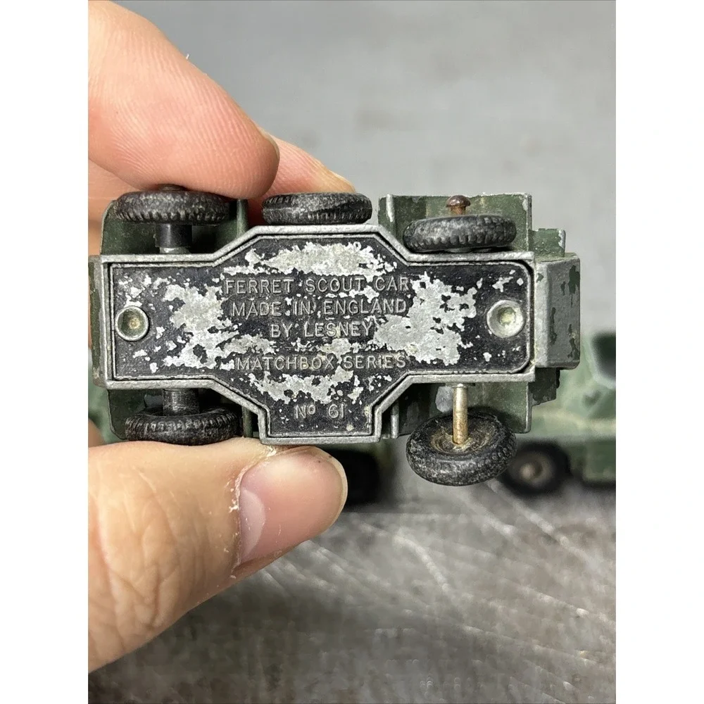 Matchbox No.61 Ferret Scout Car X2 And Saladin Armored Car 6x6 No.67‎ Lesney Lot
